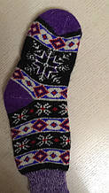 Шкарпетки зимові шерстяні з малюнком "Орнамент" універсальний розмір