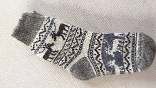 Шкарпетки дорослі зимові з малюнком універсальний розмір Орнамент