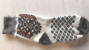 Шкарпетки жіночі з орнаментом на козячому пусі (кругові) Орнамент3