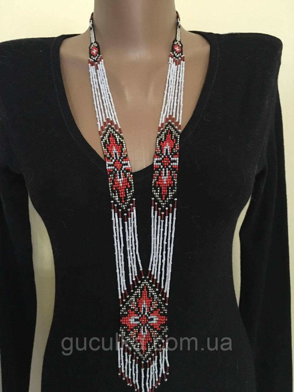 Гердан намисто українське з бісеру ручної роботи, фото 1