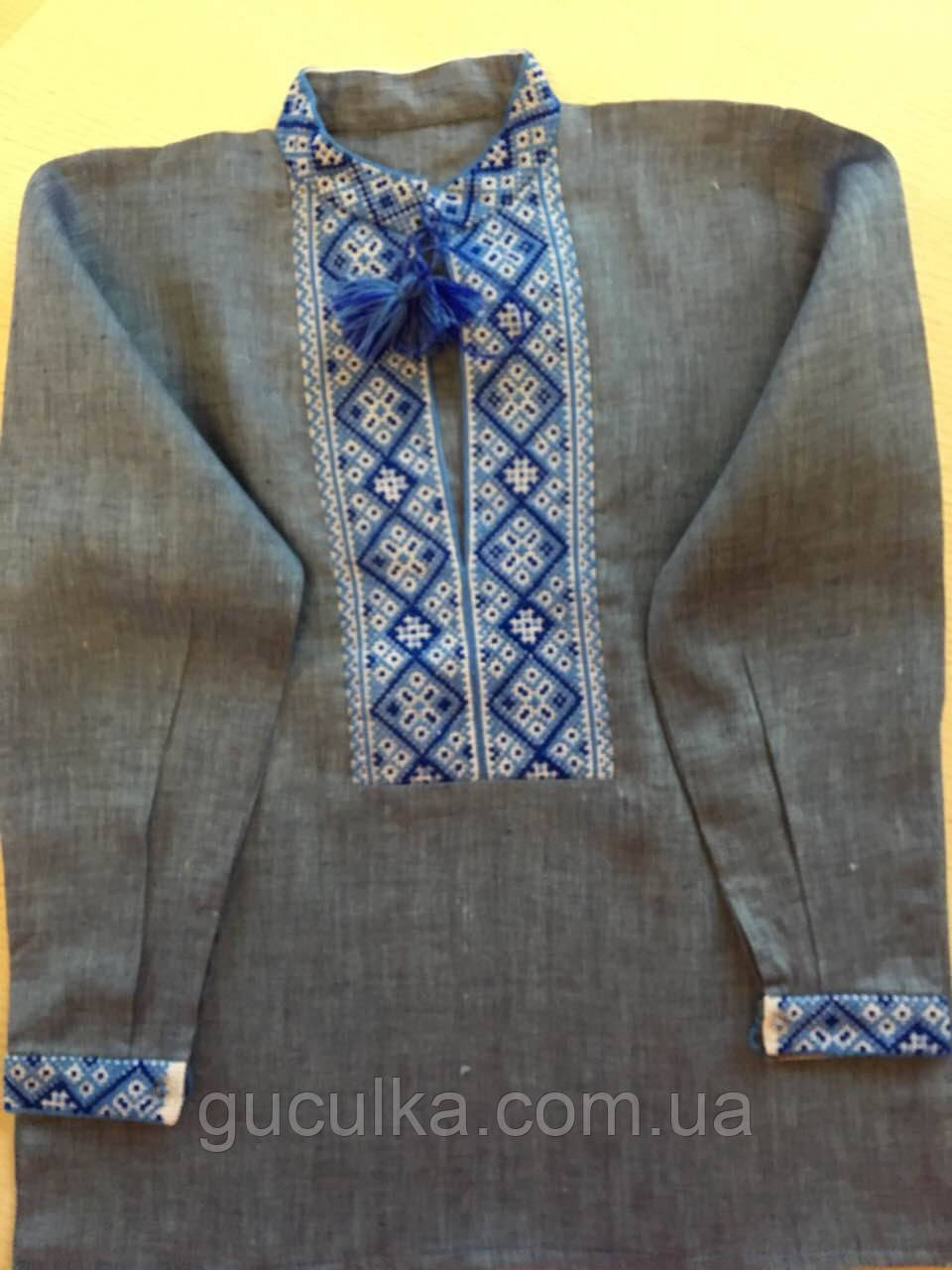 Вишиванка на стійку хлопчача на 5-6 років, фото 1