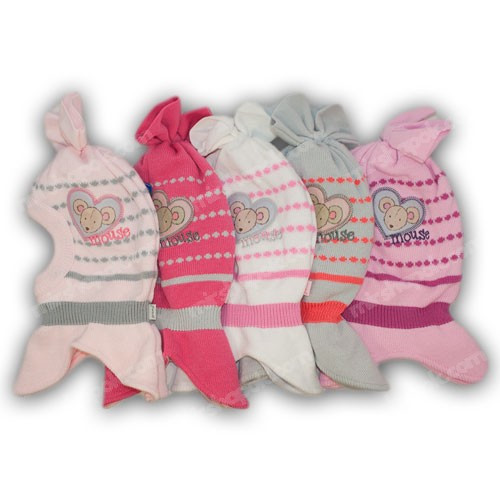 Шапка - шлем для девочки оптом