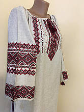 Сукня жіноча сірий льон ручна робота