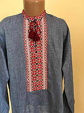 Вишиванка з орнаментом на стійку для хлопчика 9-10 років