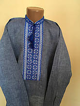 Вишиванка з орнаментом на стійку для хлопчика 9-10 років