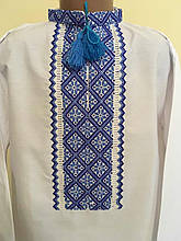 Вишиванка хлопчакова вишита хрестиком 9-10 років