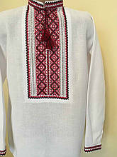 Сорочка біла вишита хрестиком та мережкою 9-10 років (ручна робота)