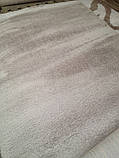 КИЛИМ З ВИСОКИМ ВОРСОМ MICROFIBER 03 СВІТЛО - БЕЖЕВИЙ, фото 4