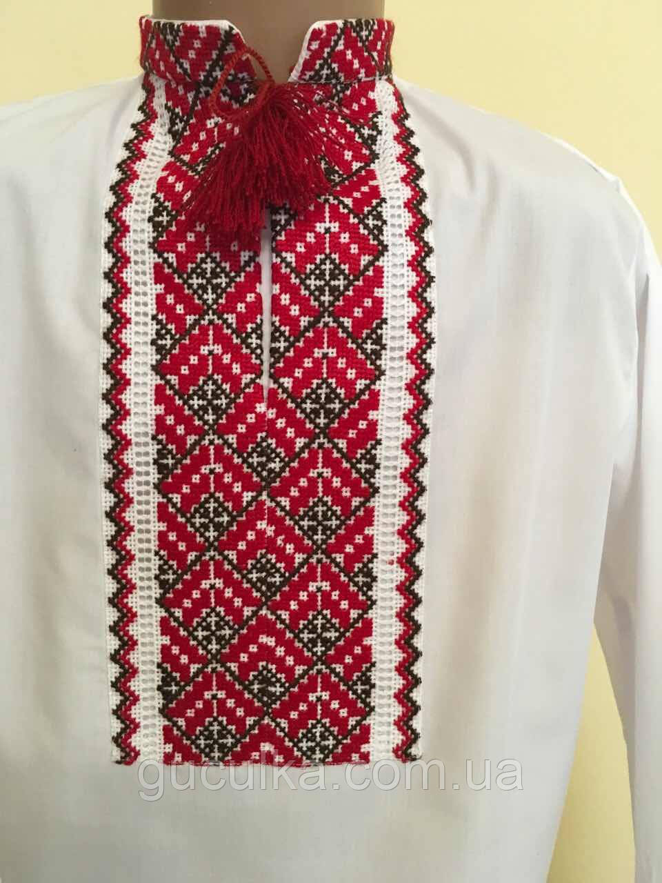 Вишита сорочка на хлопчика 5-6 років ручної роботи