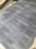 КИЛИМ З ВИСОКИМ ВОРСОМ MICROFIBER 08 СІРИЙ, фото 3