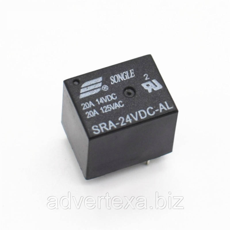 Реле SRA-24VDC-AL управління 24В навантаження 20А