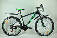 Велосипед 26" GENERAL 5,0 STEEL (21 sp) рама 16" зелено-черный