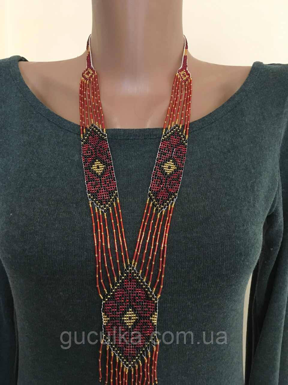 Гердан український з бісеру ручної роботи, фото 1