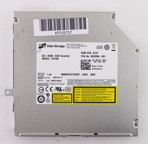 Blue-Ray Slim привод BD-ROM / DVD Rewriter 0X041H для Dell XPS Studio KPI33737 - фото 1 - id-p613034323