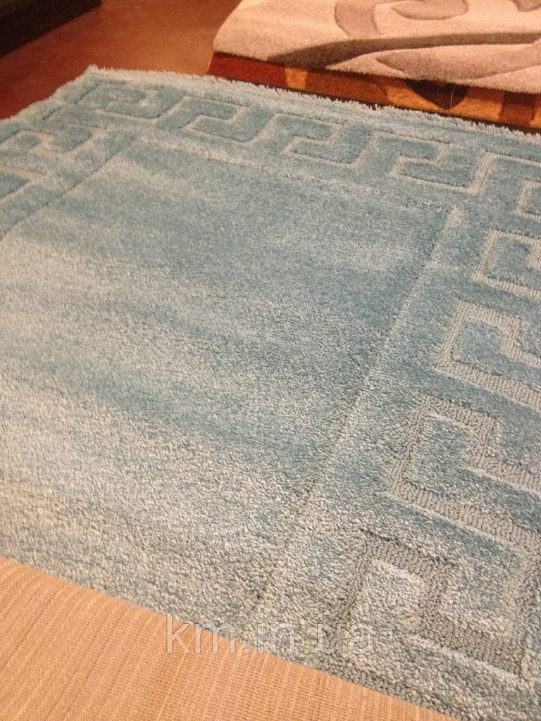 КИЛИМ З ВИСОКИМ ВОРСОМ MICROFIBER TWO-LEVEL БІРЮЗОВИЙ 2