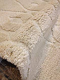 КИЛИМ З ВИСОКИМ ВОРСОМ MICROFIBER TWO-LEVEL CREAM, фото 4