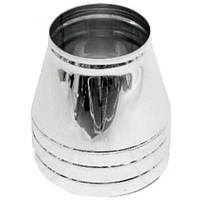 Конус для димоходу неірж/оцинк Версія Люкс D-100/160 товщина 0,6 мм