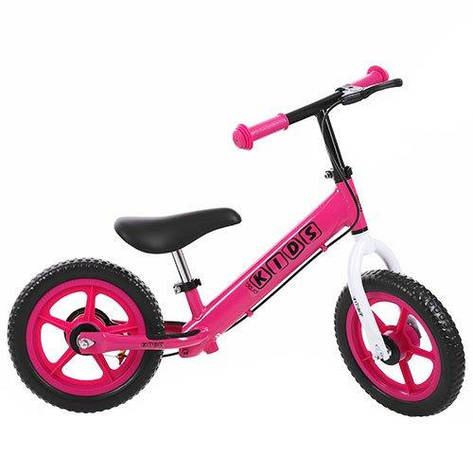 Дитячий беговел Profi Kids Фуксія 12" (M 3440B-7) з ручним гальмом, фото 1