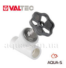 Вентиль поліпропіленовий Valtec PPR DN 20 мм. прямоточний (запірно-регулювальний) VTp.714.020