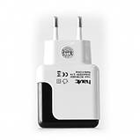 Адаптер живлення (USB зарядка) HAVIT HV-UC309, white/black, 2.1 А (Реальних 2.4 Ампера!), фото 2