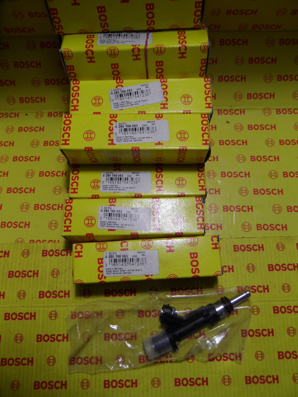 Форсунки бензиновые, Bosch, 0280158053, 0 280 158 053, 06E133551 .