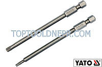 Бита YATO "TORX SECURITY" на кв. 1/4", T10/T25, l=100мм Набор 2шт.