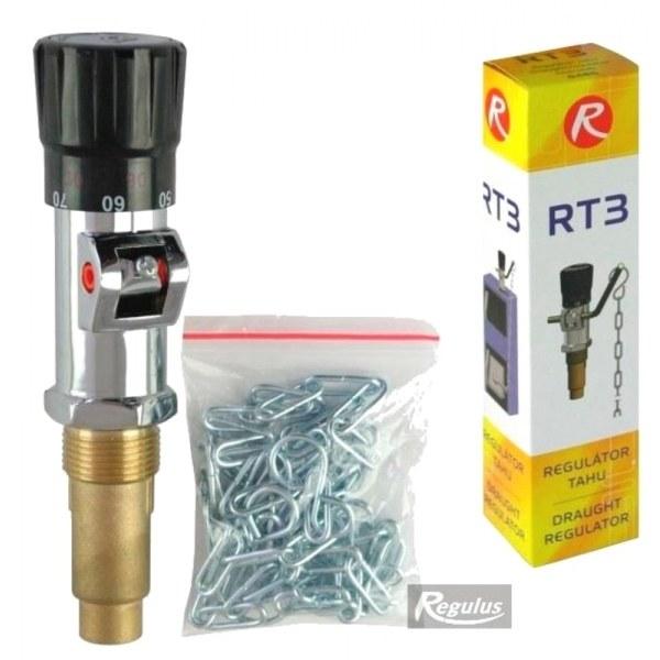 Регулятор тяги для твердопаливного котла Regulus RT3 RT4, фото 1