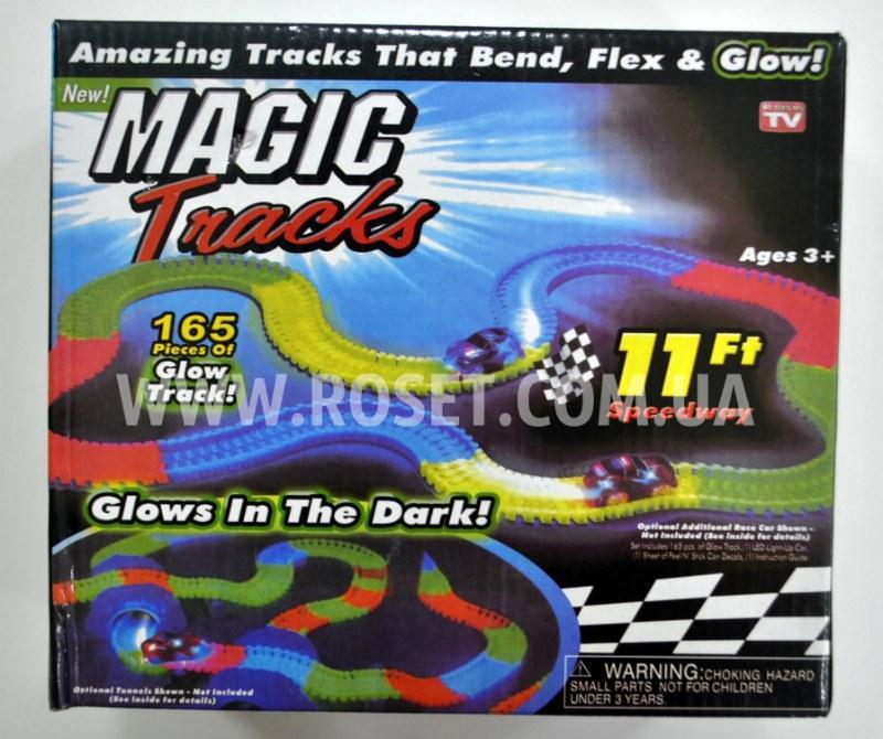 Гоночний Трек світиться - Magic Tracks 165 деталей
