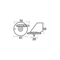 55125-95500 Анод цинковий для SUZUKI DF40-DF60 DT40-DT85, фото 4