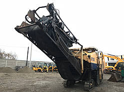 Стрічка конвеєрна з косими перегородками для дорожньої фрези