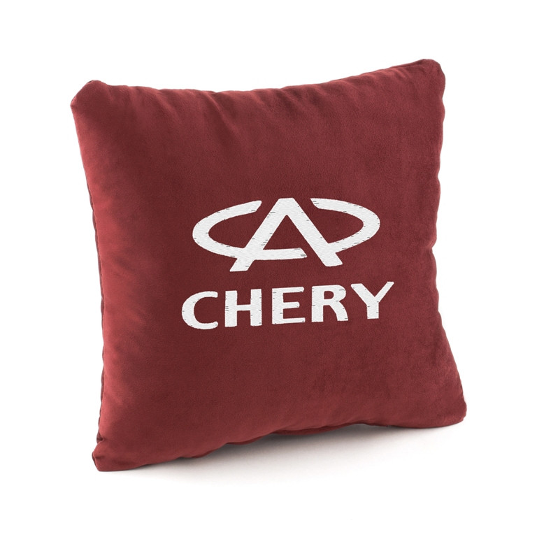Подушка з логотипом CHERY флок, фото 1