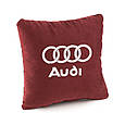 Подушка з лого Audi флок, фото 5