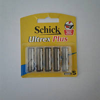 Касети для гоління чоловічі schick ultrex plus 5 шт. (Шик ультрекс) сумісно з Gillette Slalom