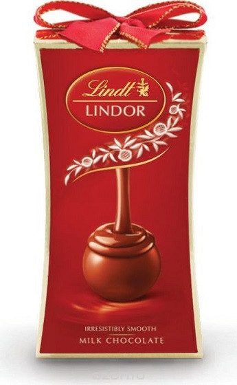 Новорічна серія Шоколадних цукерок Lindt Lindor Milk,75 g