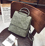 Жіночий рюкзак сумка екокожа чорний, фото 3