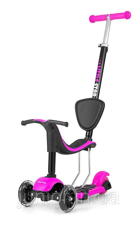 708 Самокат Milly Mally Scooter Little Star (рожевий (Pink))