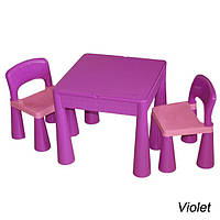 903 Комплект дитячих меблів Tega Baby Mamut (стіл + 2 стільці) (фіолетовий(Violet))
