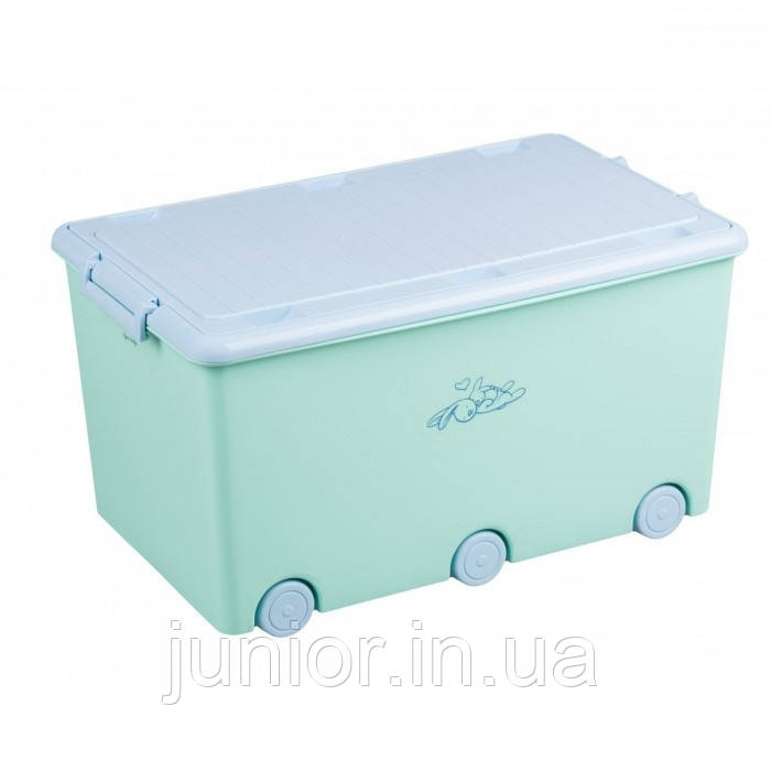 907 Ящик для іграшок Tega Rabbits KR-010 (бірюзовий/блакитний(turkus/blue))