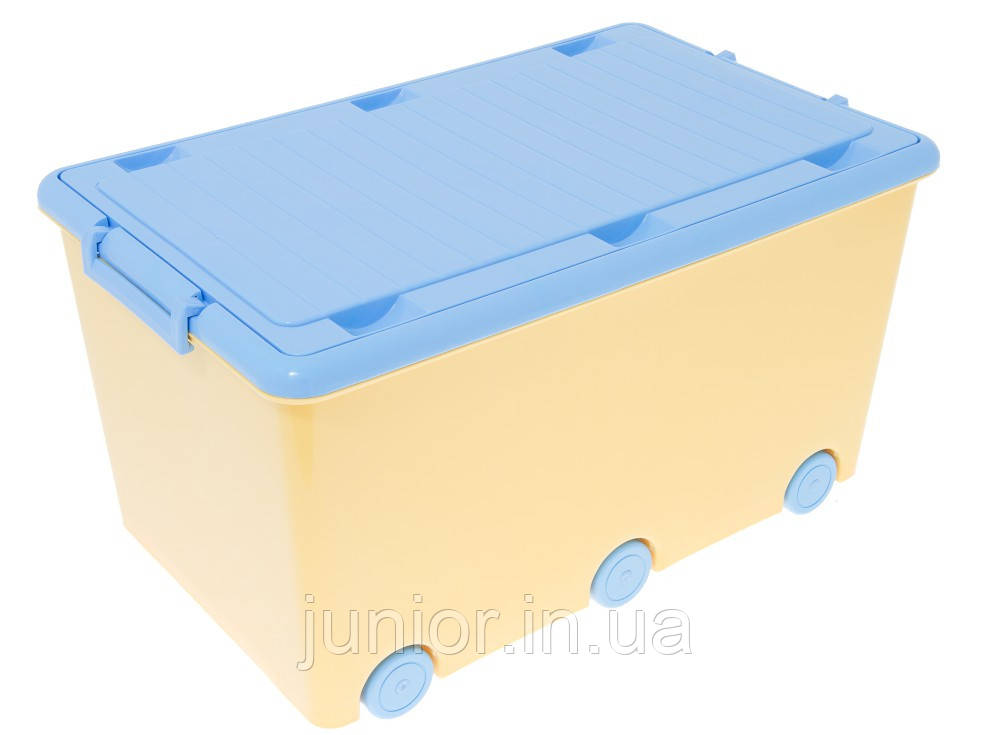 908 Ящик для іграшок Tega Chomik MIX IK-008 (жовтий/блакитний(yellow/light blue))