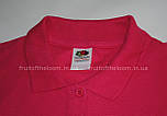 Футболка поло жіноча малинова преміум Premium polo lady-fit Fruit of the Loom,2XL, фото 2