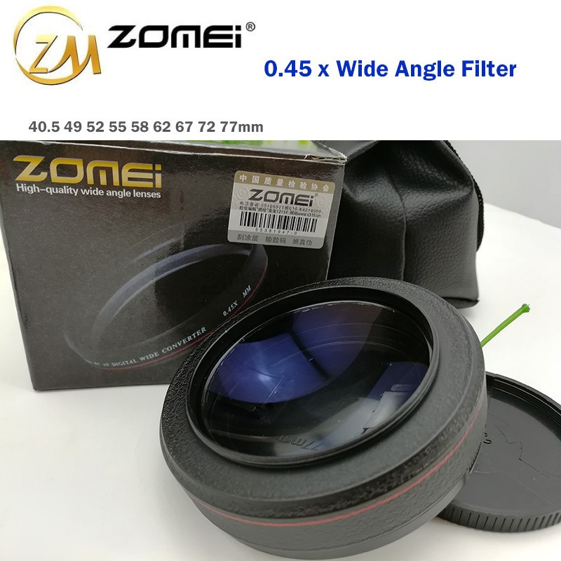 Ширококутна насадка - оптичний конвертер, "wide-angle" - ZOMEI - 62 мм - 0.45x