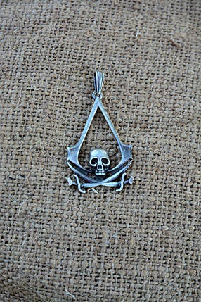 Кредо вбивці, Assassin's Creed, кулон із гри, з черепом Асасин., фото 2
