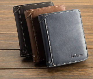 Чоловічий гаманець Baellerry "Stile" вертикальний (коричневий, темно-коричневий)