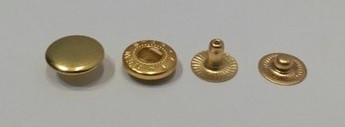 Кнопка 12,5 мм золото (у пакованні 50 штук)