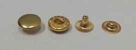 Кнопка 12,5 мм золото (у пакованні 50 штук)