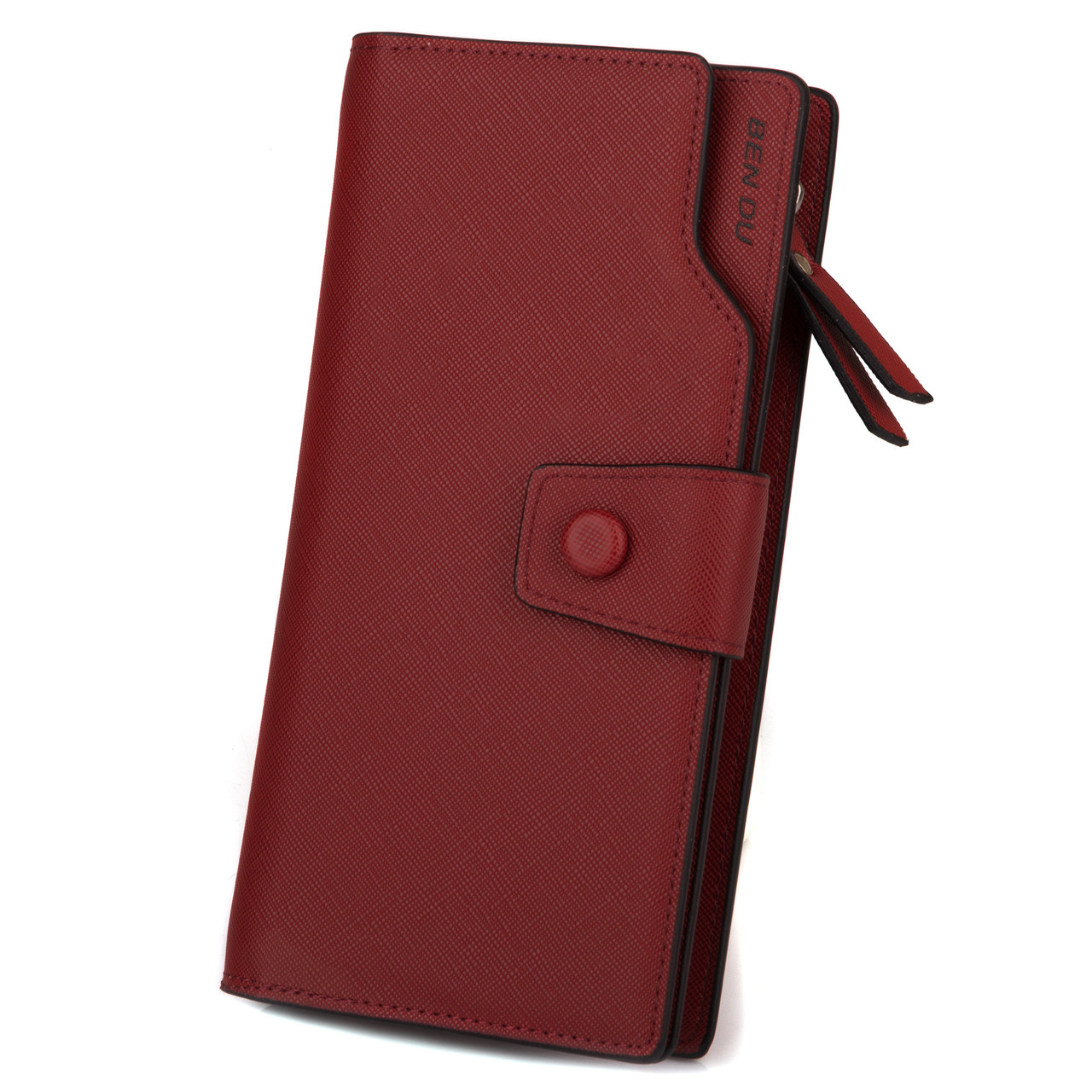 Жіночий Гаманець - Клатч червоно-коричневий (модель Rosso), фото 1