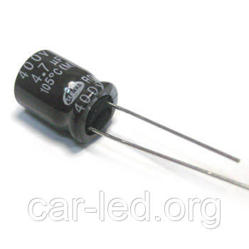 4,7mkf - 400v RD 10*12 SAMWHA, 105°C конденсатор електролітичний, фото 1