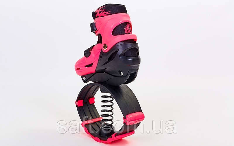 Ботинки на пружинах Фитнес джамперы Kangoo Jumps (PL, PVC, р-р 35-38, розовый) - фото 5 - id-p613661233