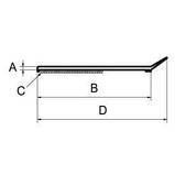 Нащільник білий GreenteQ ПВХ 70мм арт. 999.990/3202, фото 3