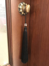 Китиця Міні для декору з намистиною колір чорний 28 см ручна робота.